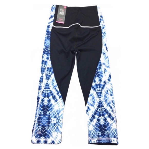 VICTORIA’S Secret VSX Ink Tie Dye High Rise Knockout Crop Pants New with Tag - Picture 4 of 8